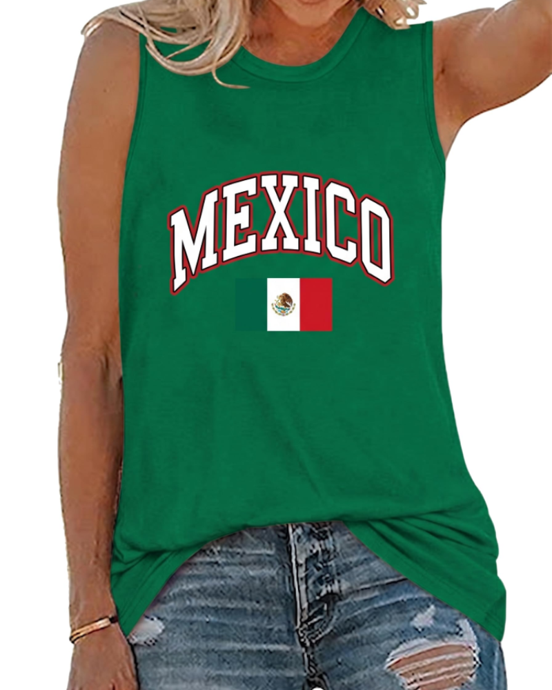 Zoey Top Mujer – Camiseta Sin Mangas con Estampado Gráfico y Corte Túnica