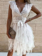 Wendy Robe Courte en Tulle pour Femme – Robe de Fête Élégante Tutu Chic