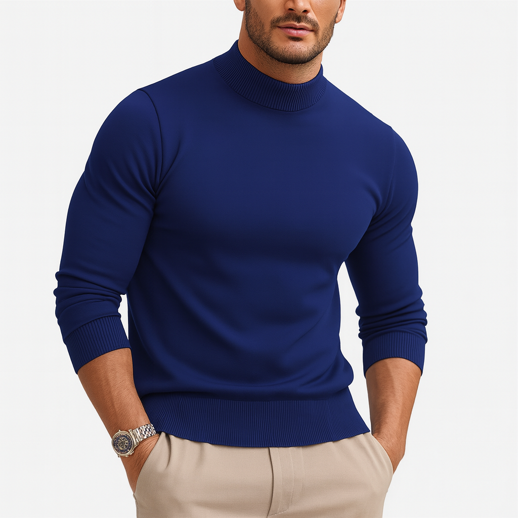 Suéter de cuello alto Álex para Hombre – Elegante, Cómodo y Diseño atemporal
