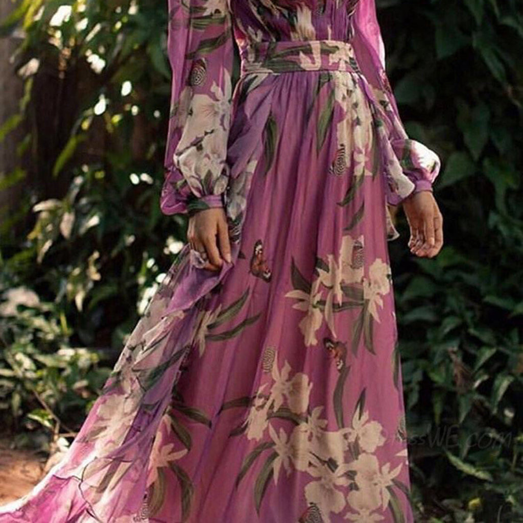 Natalia Vestito Maxi da Donna – Vestito Lungo Elegante Estivo Chic