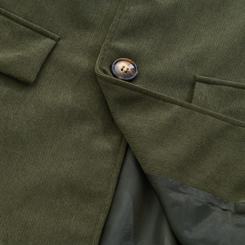 Chaqueta Marcos para Hombre – Silueta entallada, Cuello mao y Sofisticado