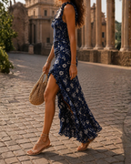 Genevieve Vestido de Noche Mujer – Corte Fluido con Abertura Lateral Elegante