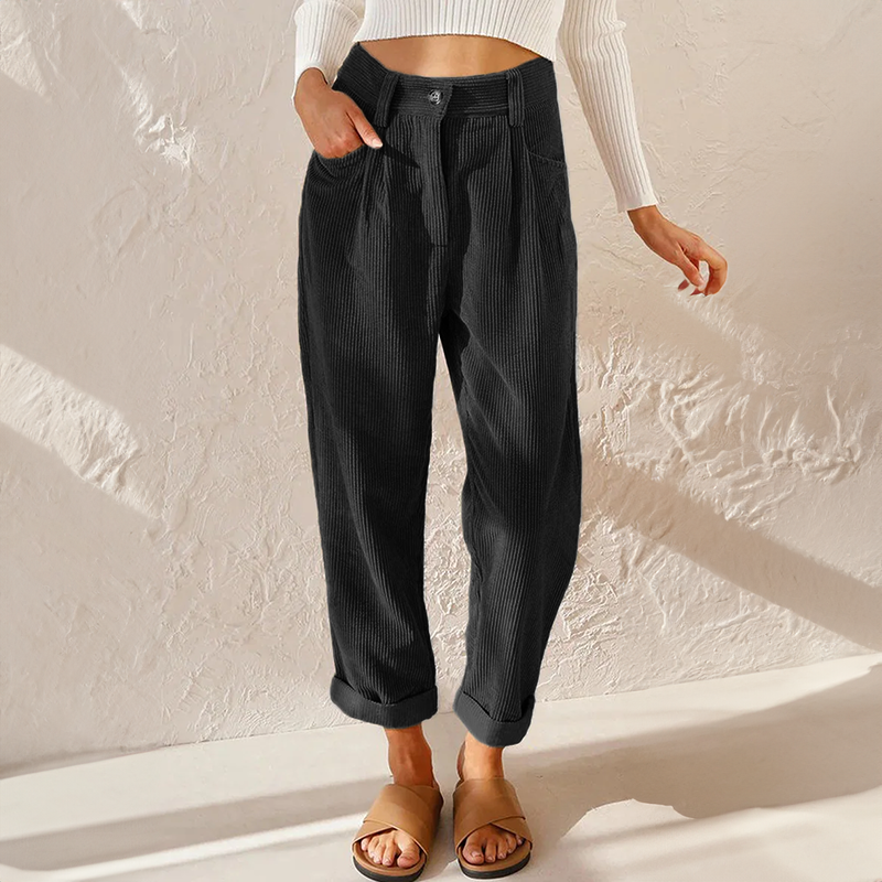 Pantalón Gabriela para Mujer – Cintura alta, Pierna ancha y Corte favorecedor