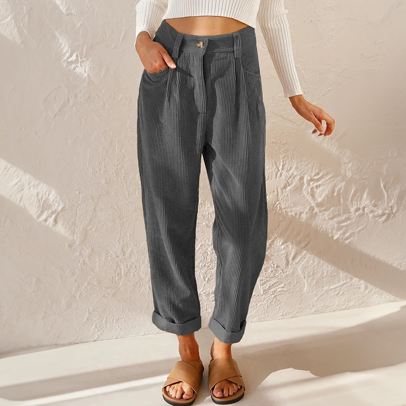 Pantalón Gabriela para Mujer – Cintura alta, Pierna ancha y Corte favorecedor