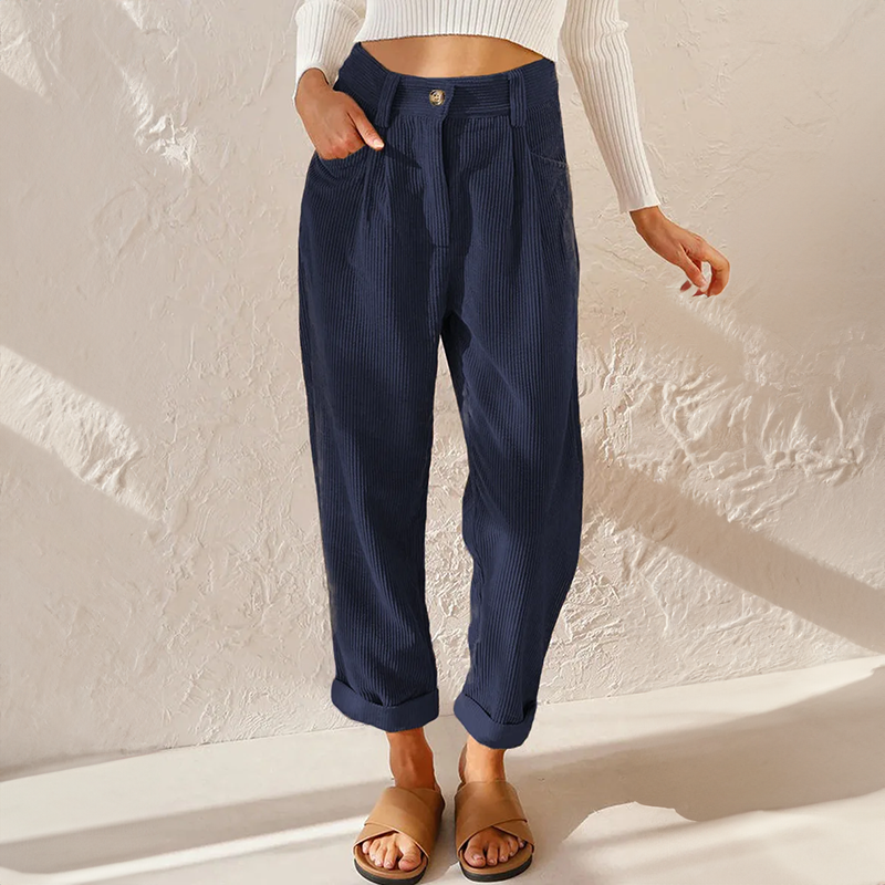 Pantalón Gabriela para Mujer – Cintura alta, Pierna ancha y Corte favorecedor
