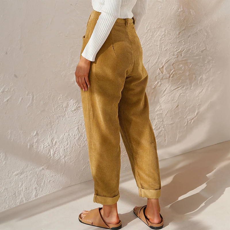 Pantalón Gabriela para Mujer – Cintura alta, Pierna ancha y Corte favorecedor