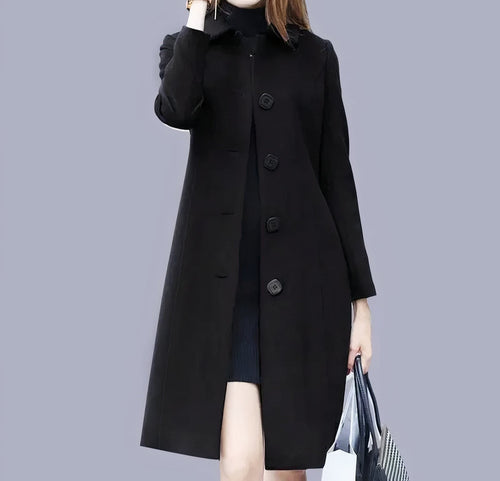 Analia Long Women’s Coat – Elegant, Chic, Classic, Modern Winter Coat
