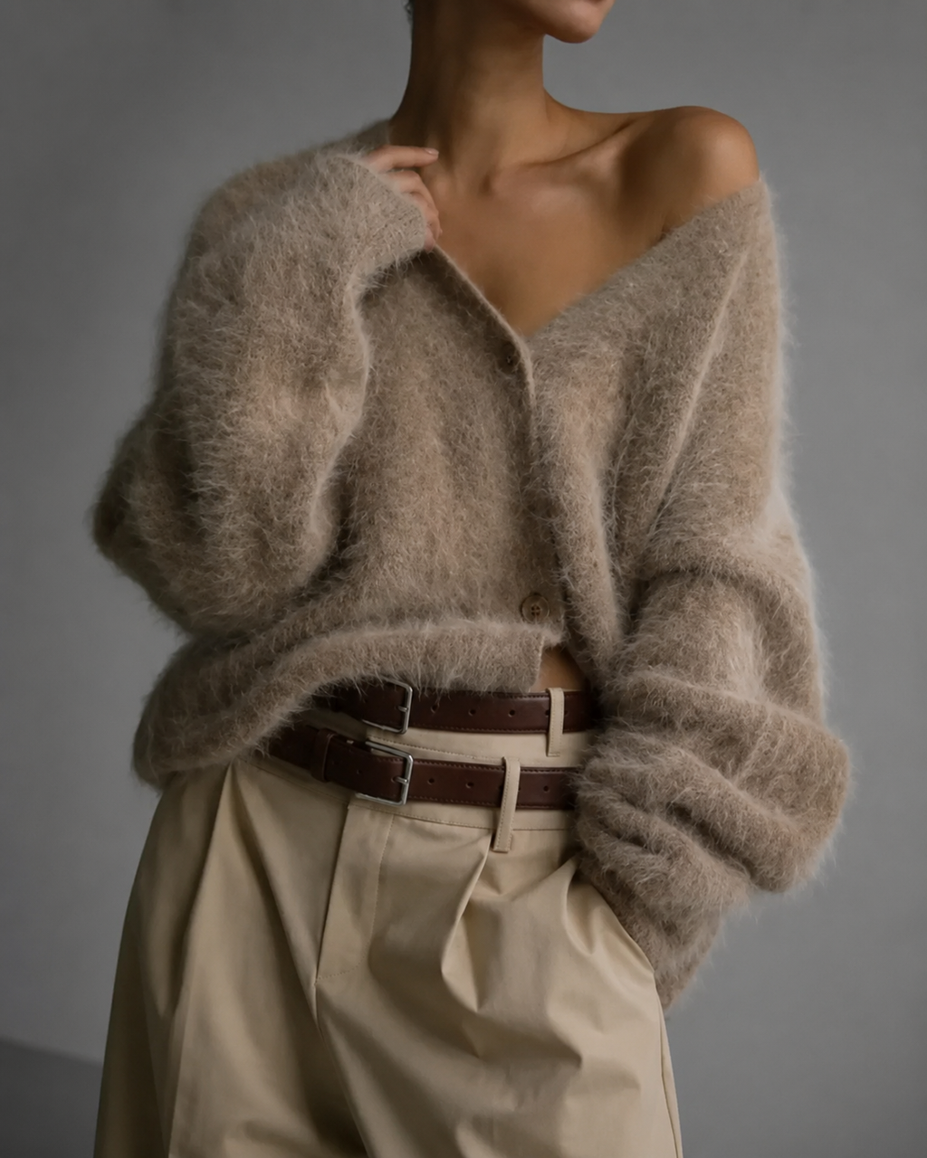 Ella Cardigan de Cachemira Mujer – Corte Amplio, Suave y Transpirable