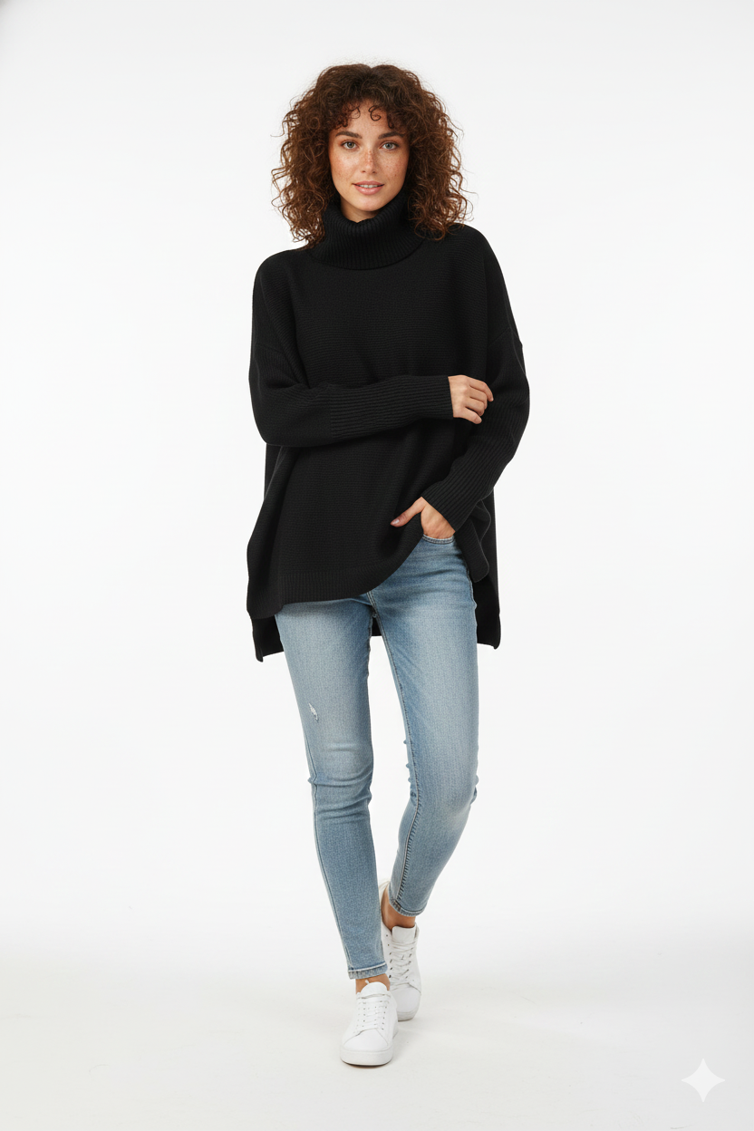 Suéter de cuello alto Diana para Mujer – Elegante, Punto suave y Cálido