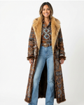 Isabella Manteau bohème long pour femme – Manteau ethnique chic hiver