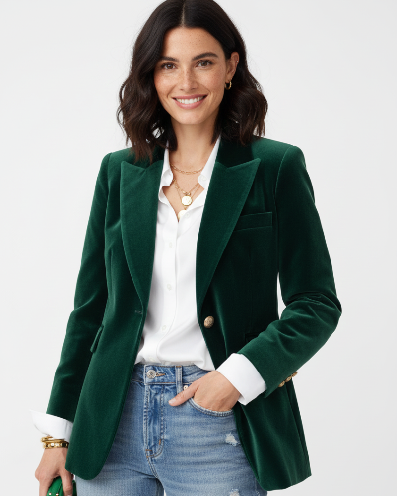 Blazer Gabriela para Mujer – Corte elegante, Afelpado y Cómodo