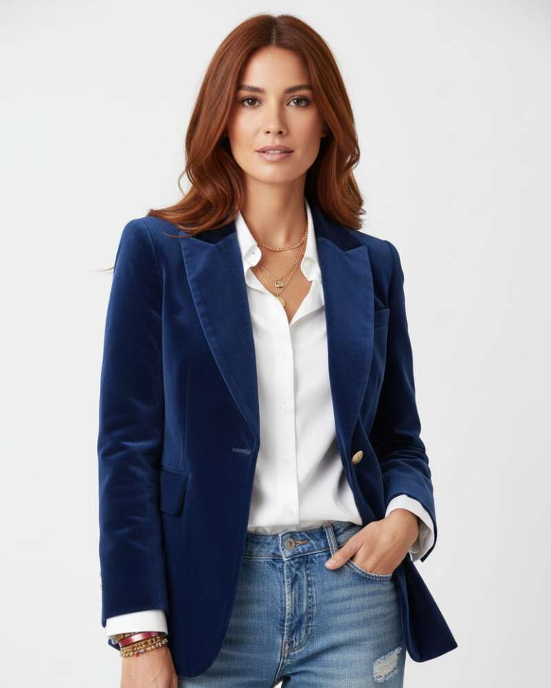 Blazer Gabriela para Mujer – Corte elegante, Afelpado y Cómodo