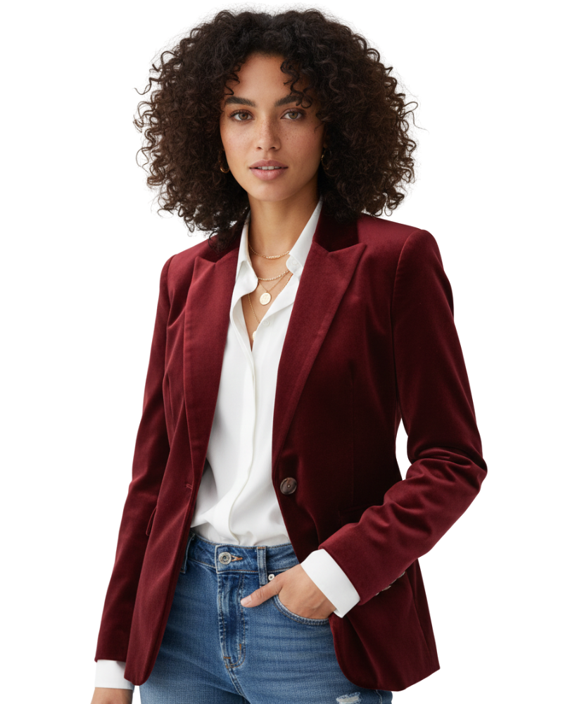 Blazer Gabriela para Mujer – Corte elegante, Afelpado y Cómodo