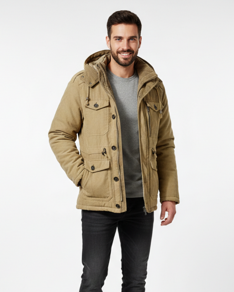 Chaqueta Nadia – Capucha, Cómodo y Corte regular