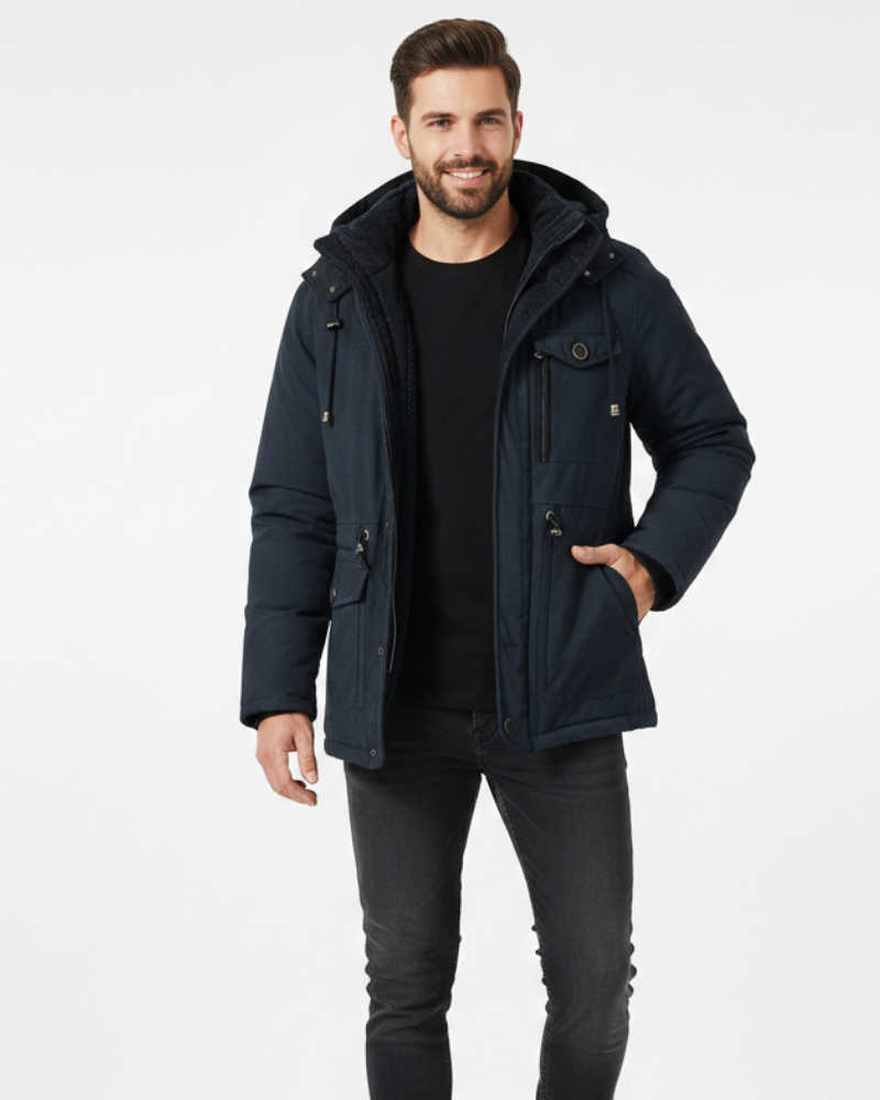 Chaqueta Nadia – Capucha, Cómodo y Corte regular