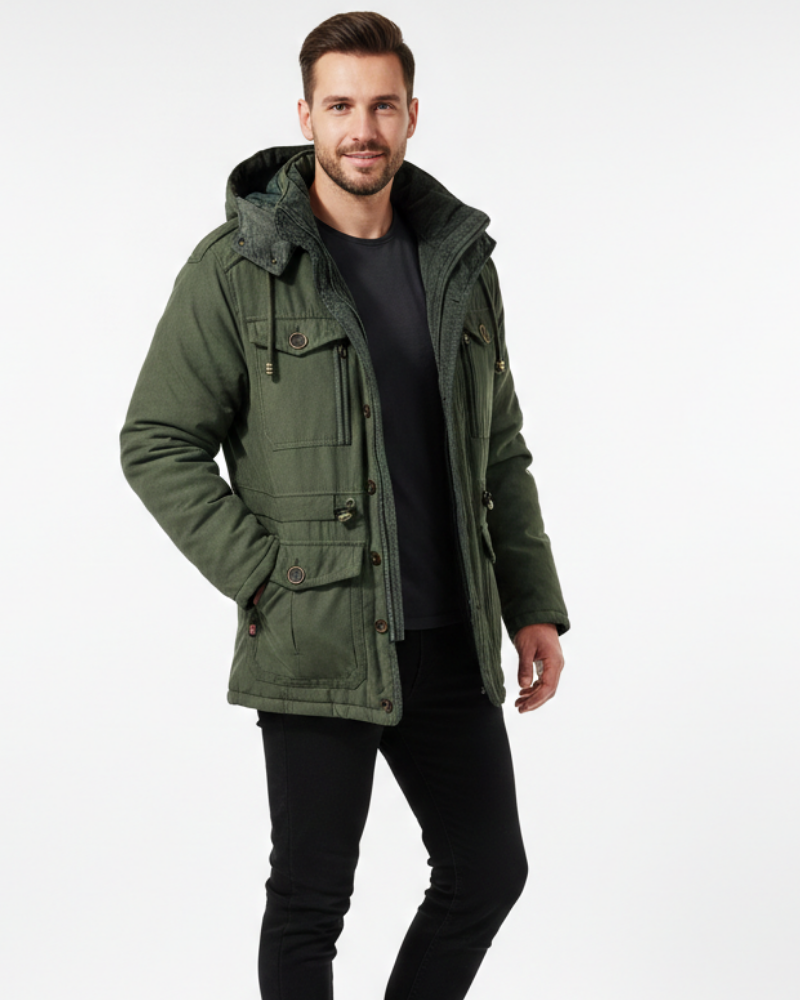 Chaqueta Nadia – Capucha, Cómodo y Corte regular