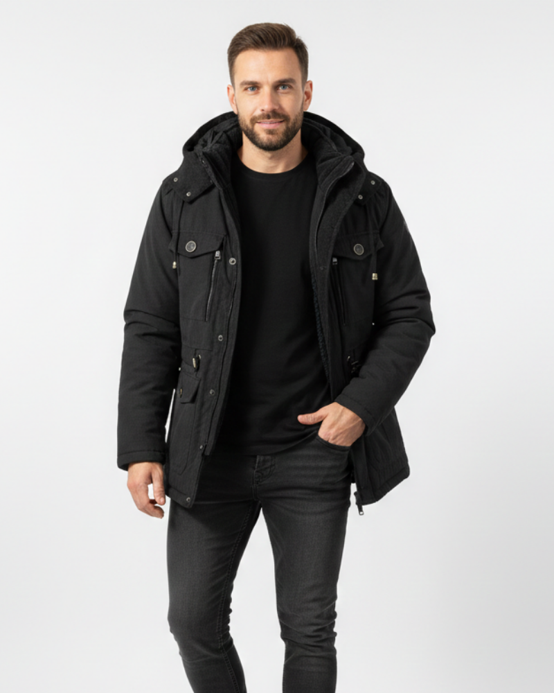 Chaqueta Nadia – Capucha, Cómodo y Corte regular