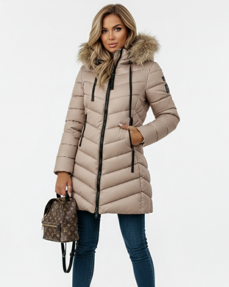 Chaqueta acolchada Renata para Mujer – Con capucha, Cálido y Elegante