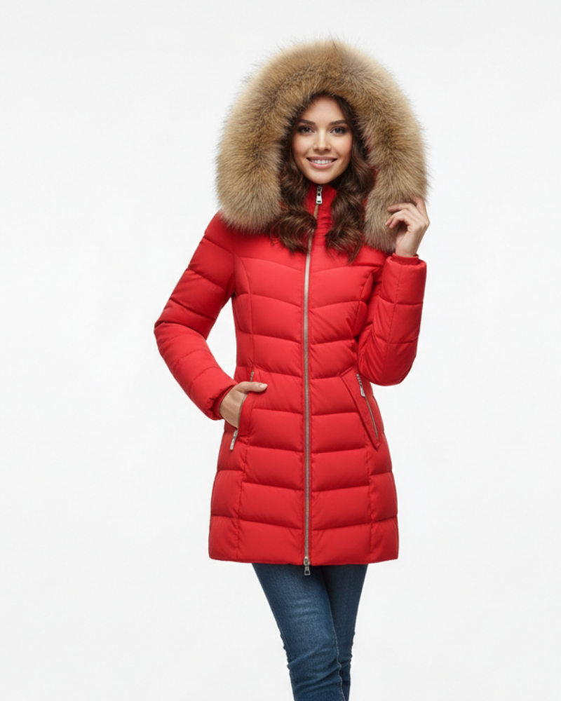 Chaqueta acolchada Renata para Mujer – Con capucha, Cálido y Elegante