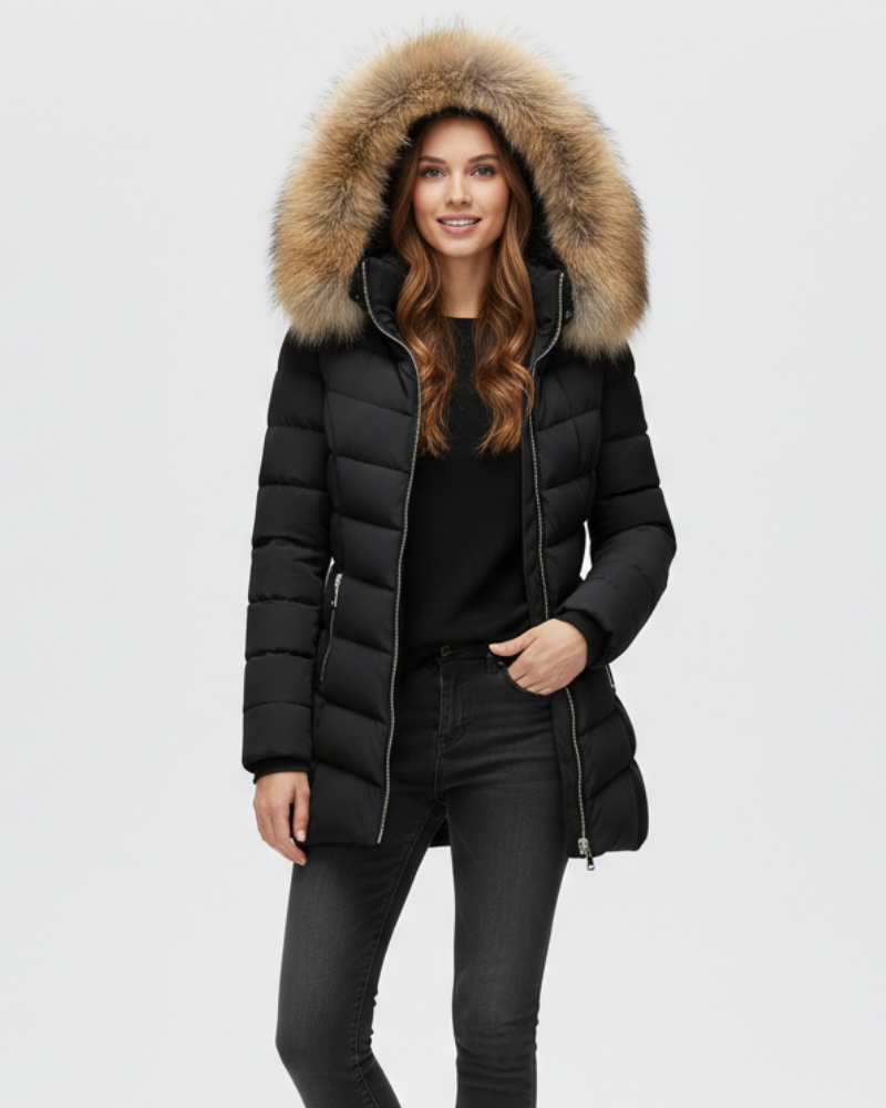 Chaqueta acolchada Renata para Mujer – Con capucha, Cálido y Elegante