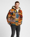 Jameson Gilet patchwork pour homme – Sweat polaire décontracté urbain