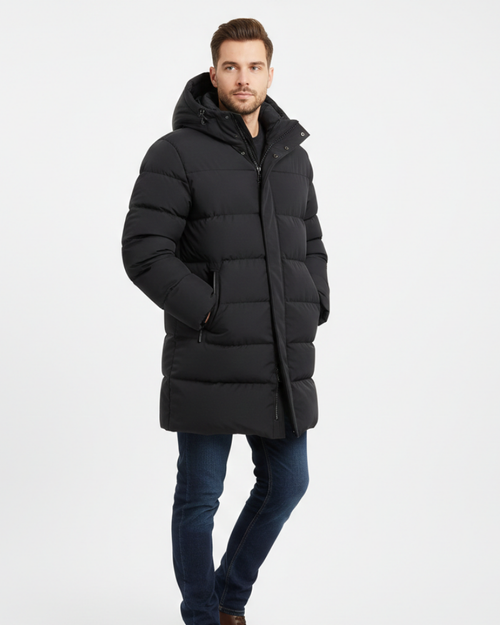 Arlo Men's Long Puffer Coat – Warm and Stylish Winter Jacket