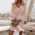 Anaïs Robe Imprimée pour Femme – Robe Élégante Décontractée Chic Moderne