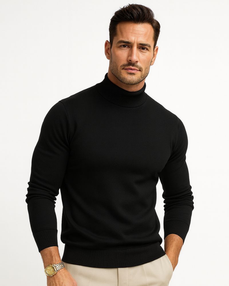 Suéter de cuello alto Álex para Hombre – Elegante, Cómodo y Diseño atemporal