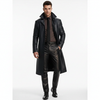 Marlo Trench Largo para Hombre – Abrigo Elegante Clásico Casual Chic Moderno