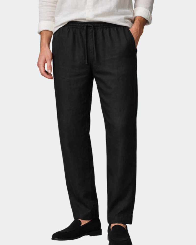 Calvin Pantalón de Lino Hombre – Corte Relajado, Ligero y Transpirable