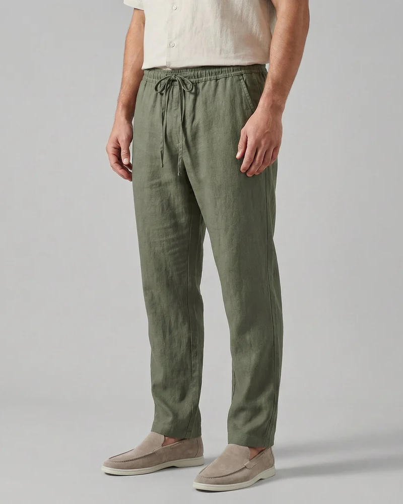 Logan Pantalón de Pierna Ancha Hombre – Corte Relajado, Ligero y Transpirable