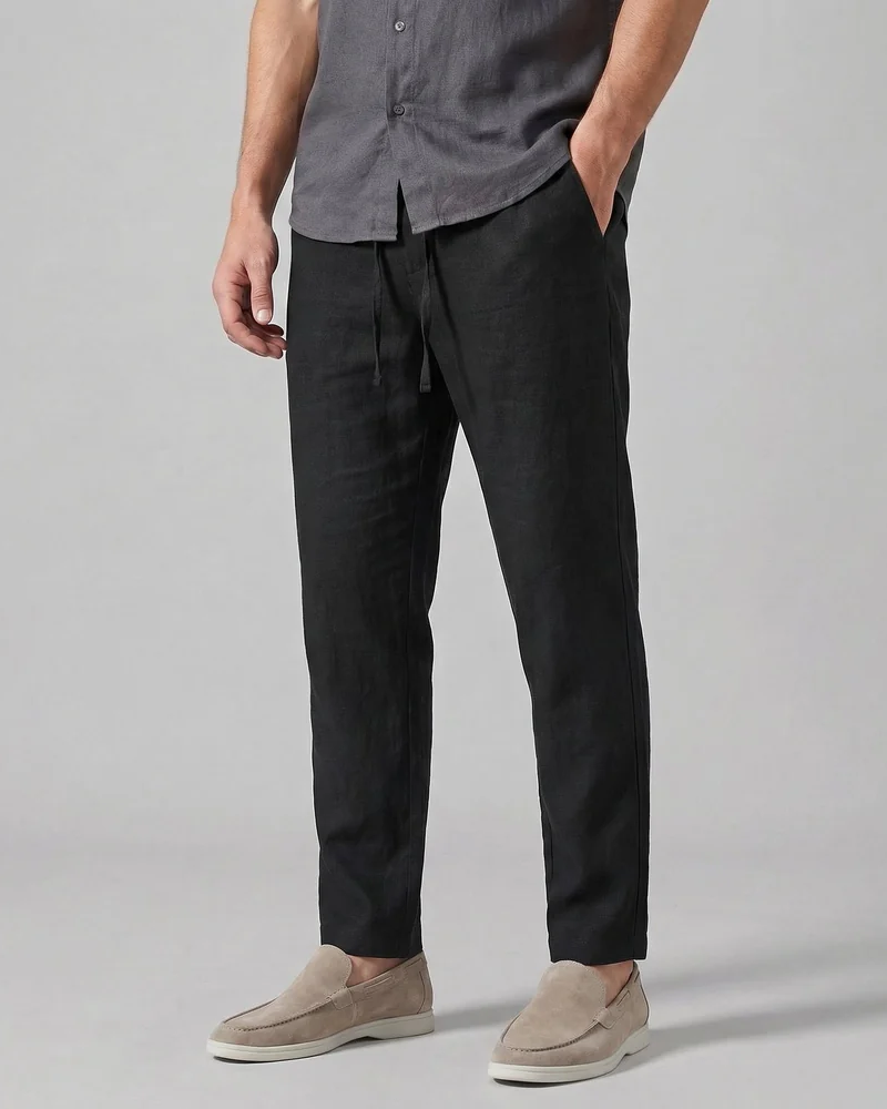 Logan Pantalón de Pierna Ancha Hombre – Corte Relajado, Ligero y Transpirable