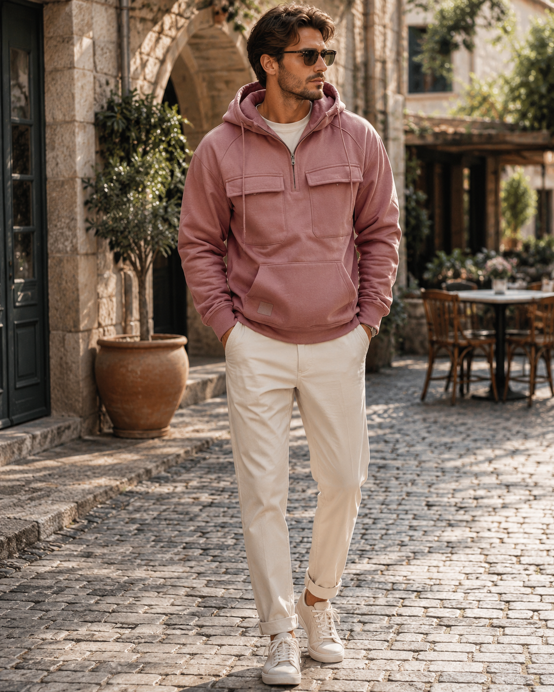 Sudadera con capucha Néstor para Hombre – Bolsillos prácticos, Cómodo y Bolsillo canguro