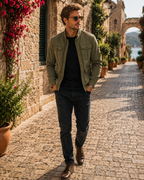 Chaqueta Marcos para Hombre – Cuello mao, Cierre de cremallera y Cuello alto