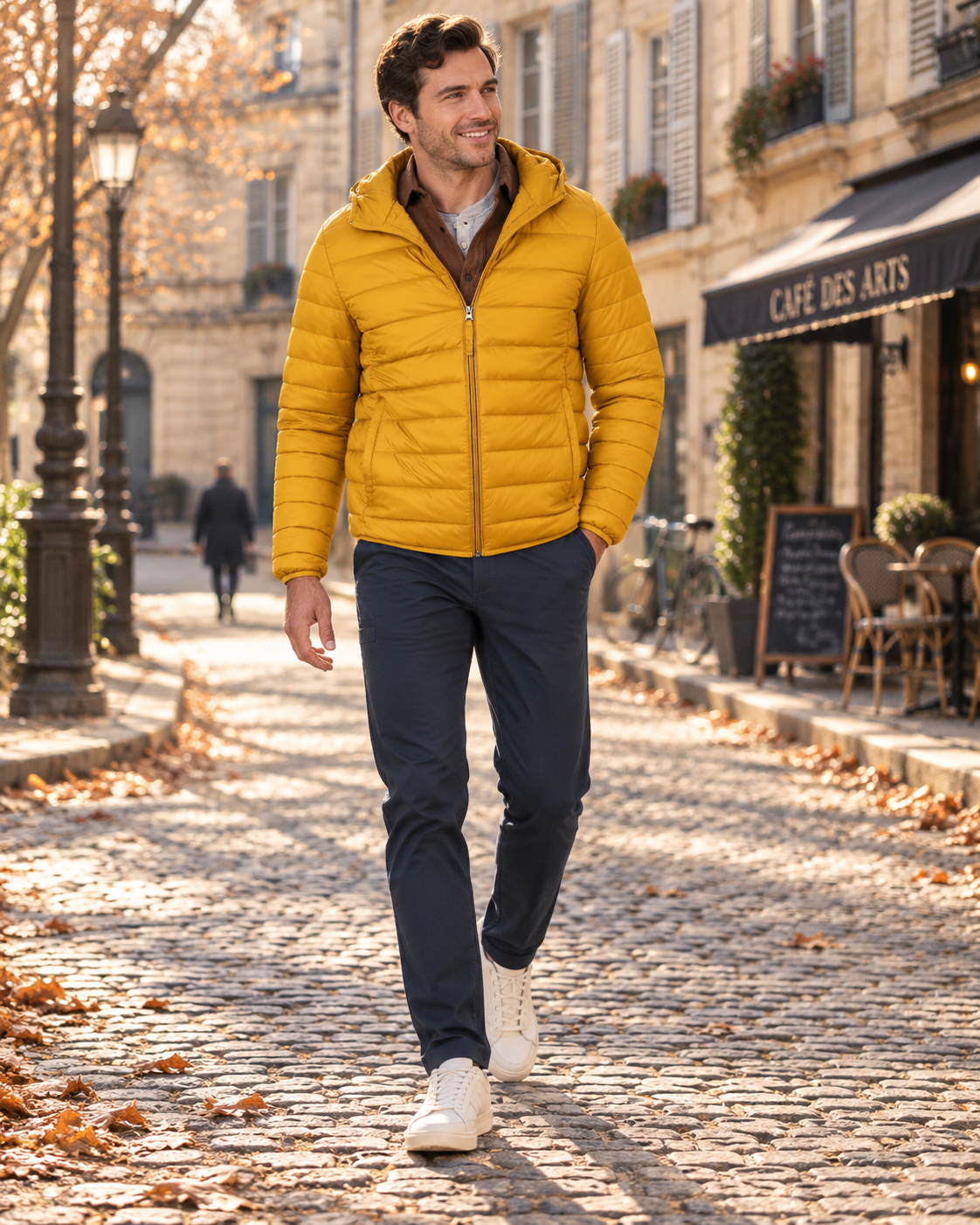 Chaqueta acolchada Gonzalo para Hombre – Con capucha, Cremallera completa y Bolsillos con cremallera