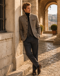 Chaqueta Diego para Hombre – Cuello mao, Elegante y Cuello alto