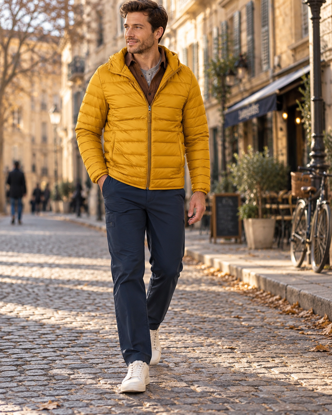Chaqueta acolchada Martín para Hombre – Con capucha, Cremallera completa y Bolsillos con cremallera