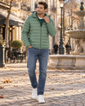 Chaqueta acolchada Martín para Hombre – Con capucha, Cremallera completa y Bolsillos con cremallera