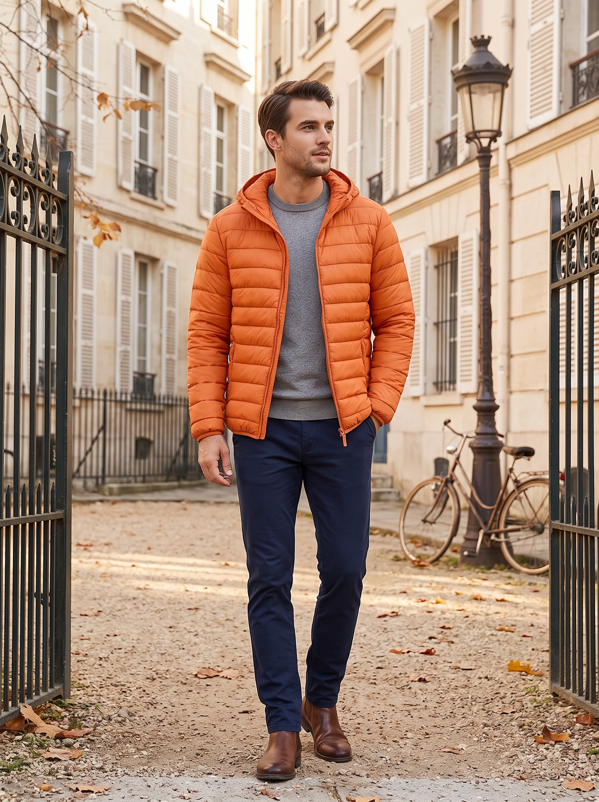 Chaqueta acolchada Olivia para Mujer – Con capucha, Cremallera completa y Bolsillos con cremallera