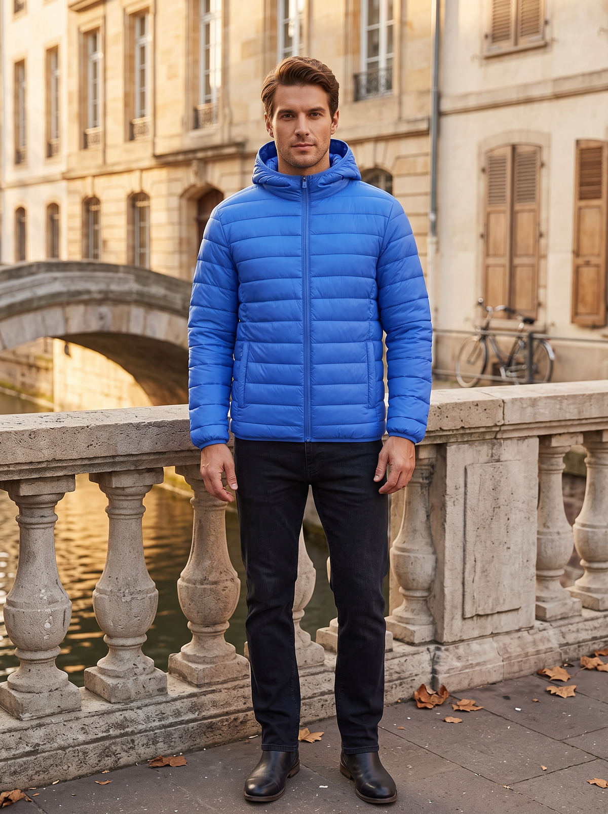 Chaqueta acolchada Olivia para Mujer – Con capucha, Cremallera completa y Bolsillos con cremallera