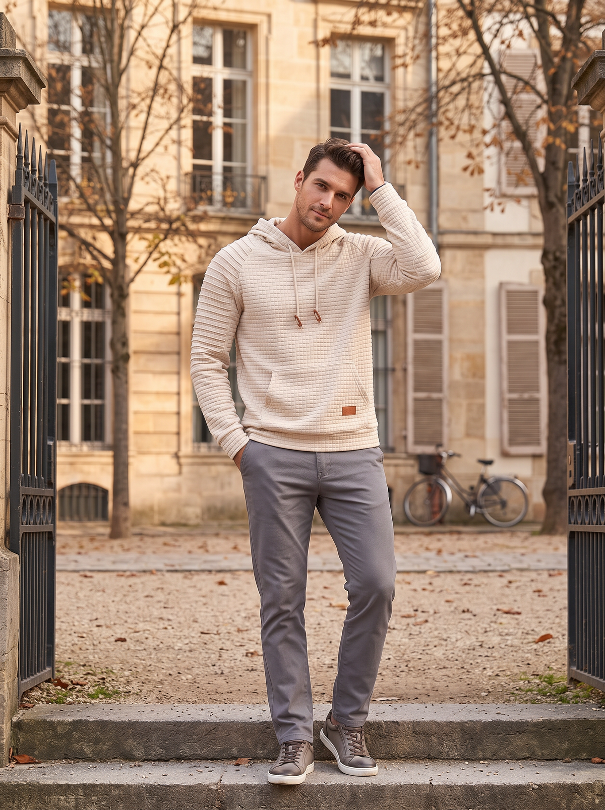 Sudadera con capucha Ivo para Hombre – Capucha con cordón, Mangas largas y Bolsillo canguro delantero