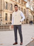 Chaleco Mateo para Hombre – Cremallera completa, Cuello mao y Bolsillos prácticos