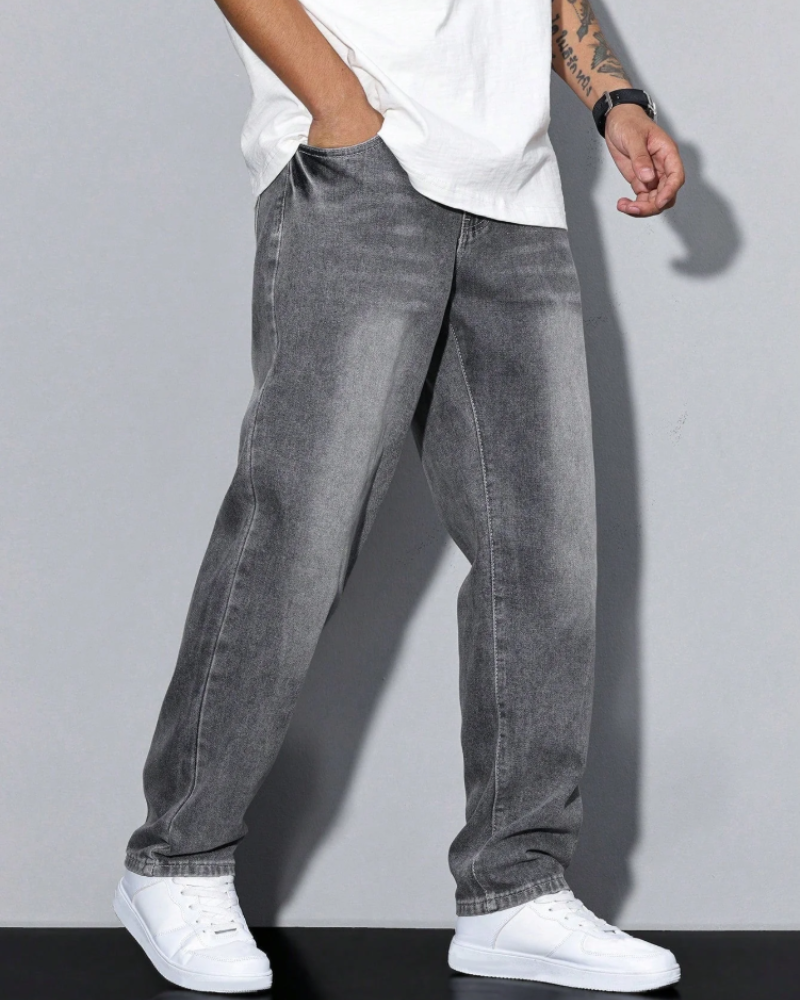 Dawson Vaqueros Baggy Hombre – Corte Holgado, Denim Clásico y Estilo Streetwear