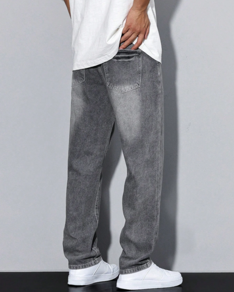 Dawson Vaqueros Baggy Hombre – Corte Holgado, Denim Clásico y Estilo Streetwear