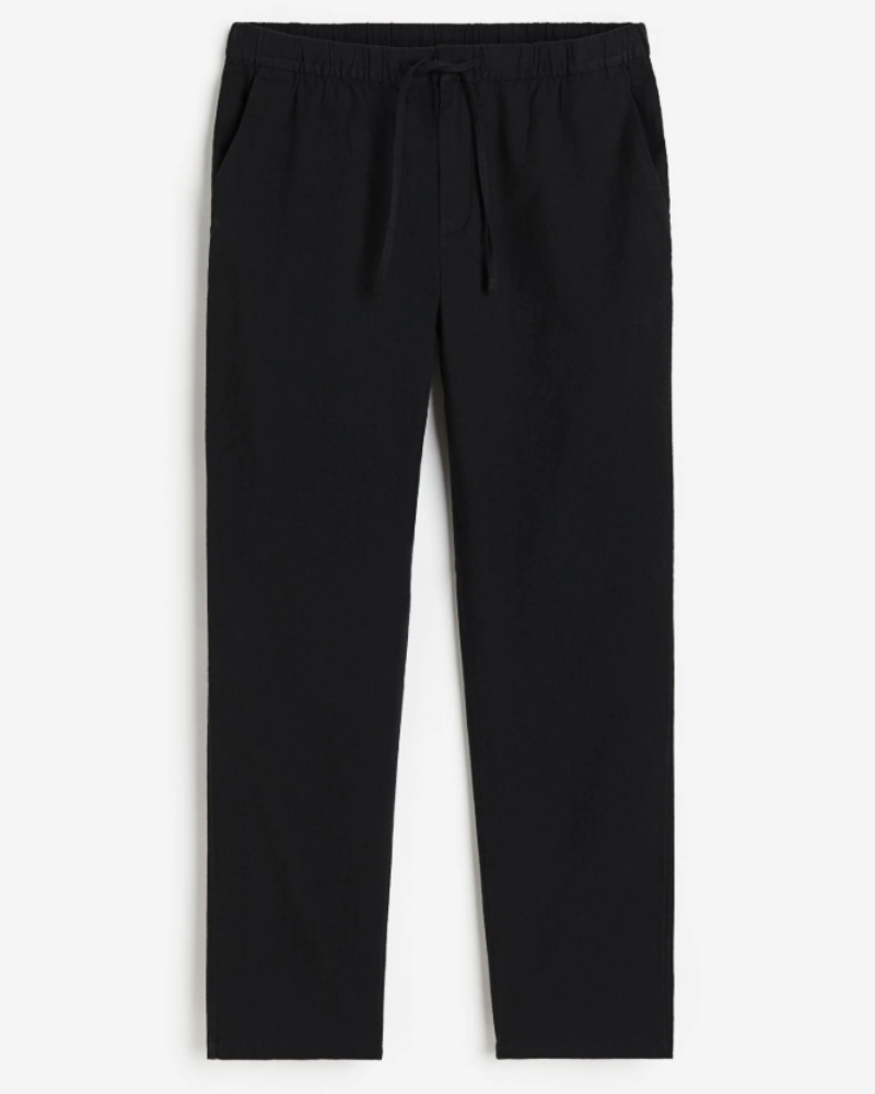 Mason Pantalón Relajado Hombre – Cintura Elástica, Corte Cónico y Bolsillos Laterales