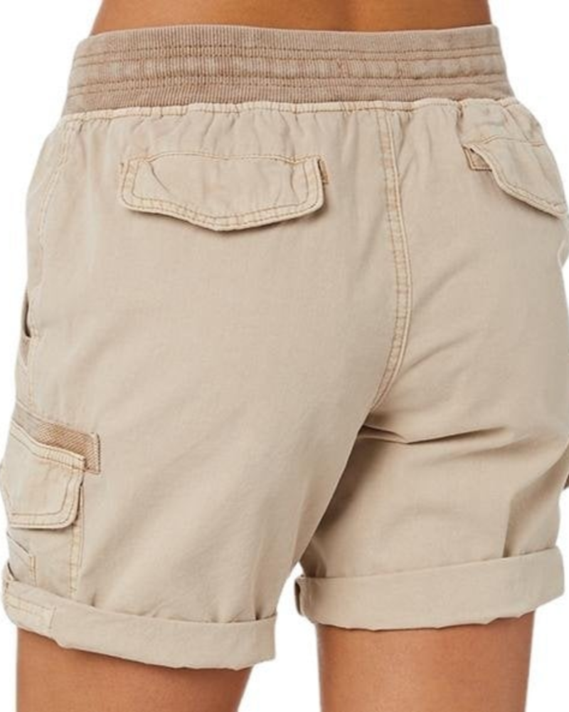 Reese Shorts Cargo Mujer – Cintura Elástica, Bolsillos Prácticos y Corte Relajado