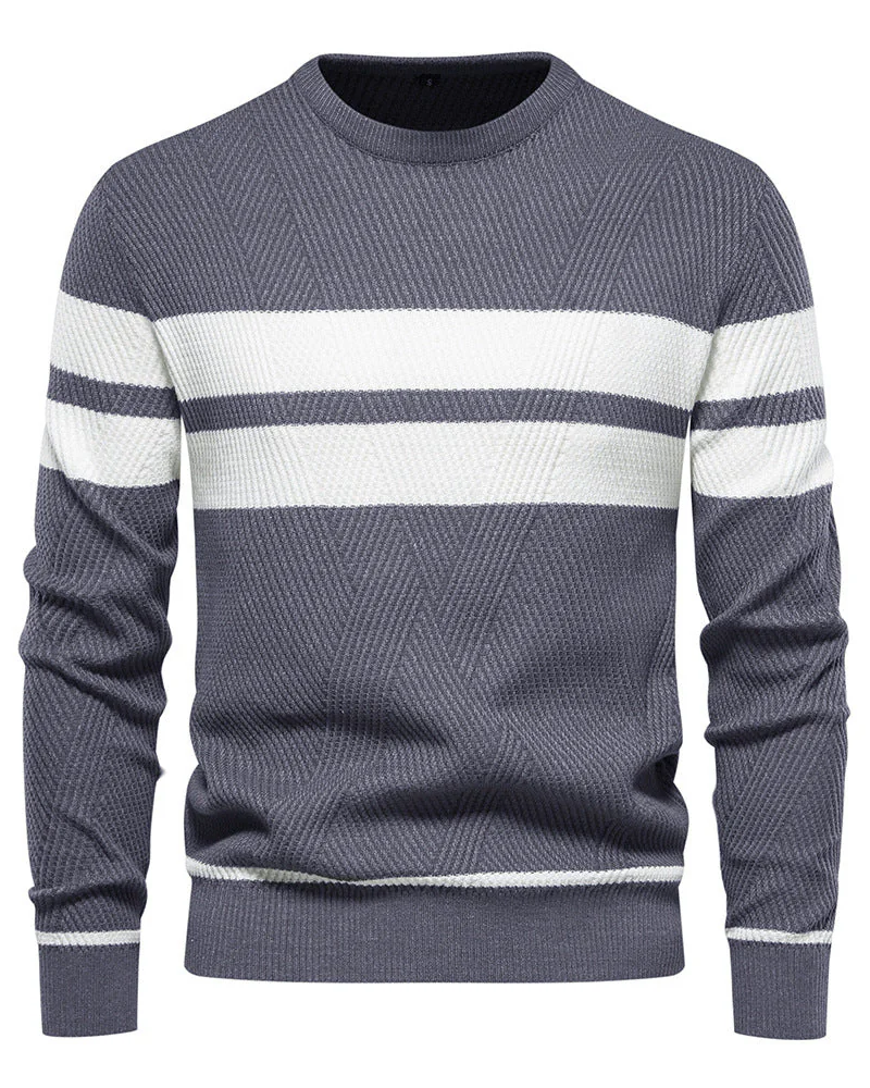 Blake Jersey de Rayas Hombre – Punto Cómodo, Corte Regular y Estilo Casual