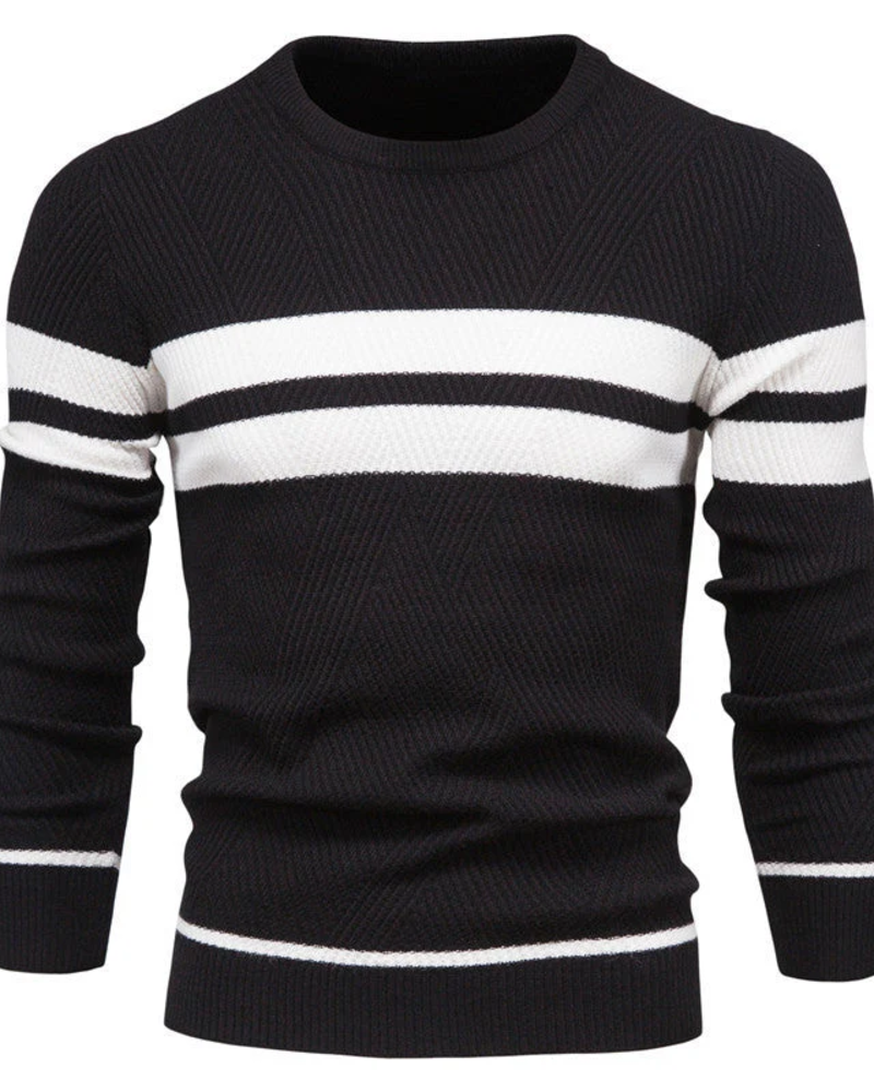 Blake Jersey de Rayas Hombre – Punto Cómodo, Corte Regular y Estilo Casual