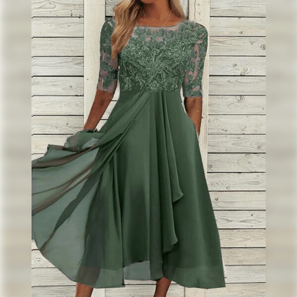 Vestido largo Julia para Mujer – Sofisticado, Suave y Cómodo