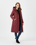 Nicole Abrigo Largo Acolchado para Mujer – Chaqueta Invierno Elegante Capucha